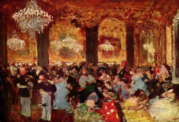 Edgar Degas Painting - cena en el baile 1879 Edgar Degas